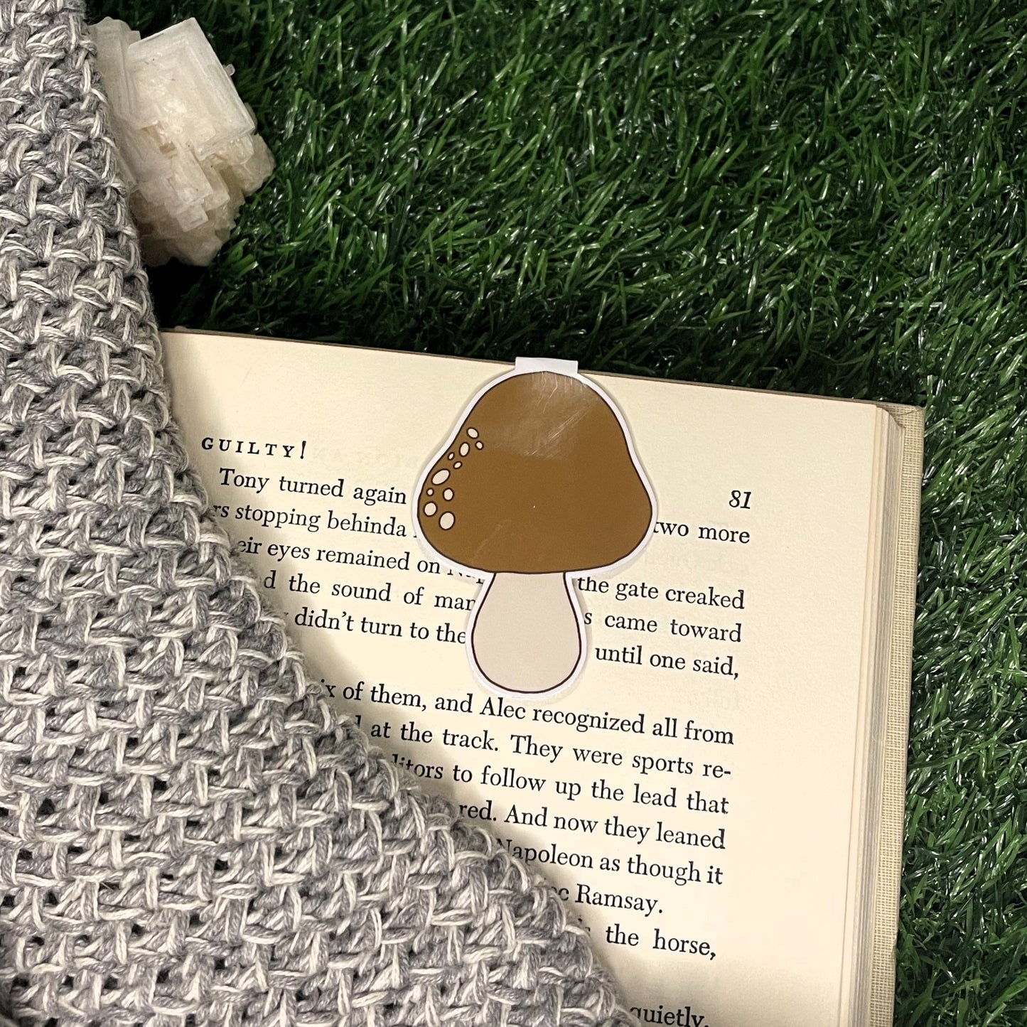 Magnetic Bookmark-70s Mushroom