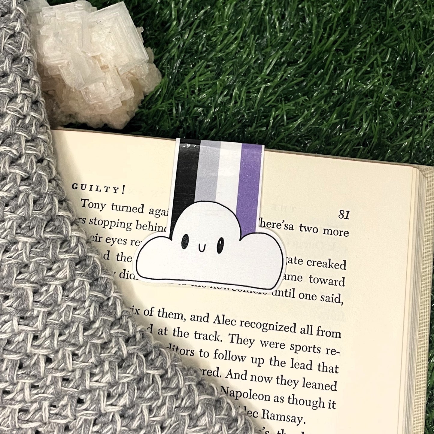 Magnetic Bookmark -Rainbow Cloud