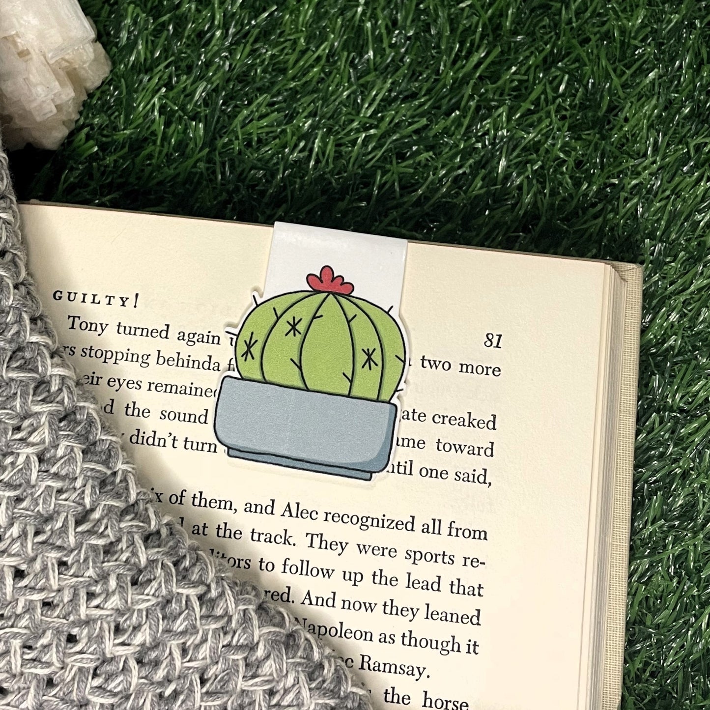 Magnetic Bookmark - Stumpy The Cactus