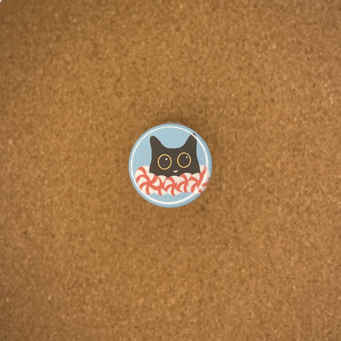 1" Pin Badge Kitty Mint
