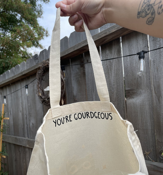Canvas Bag - Kitty in Pumpkins