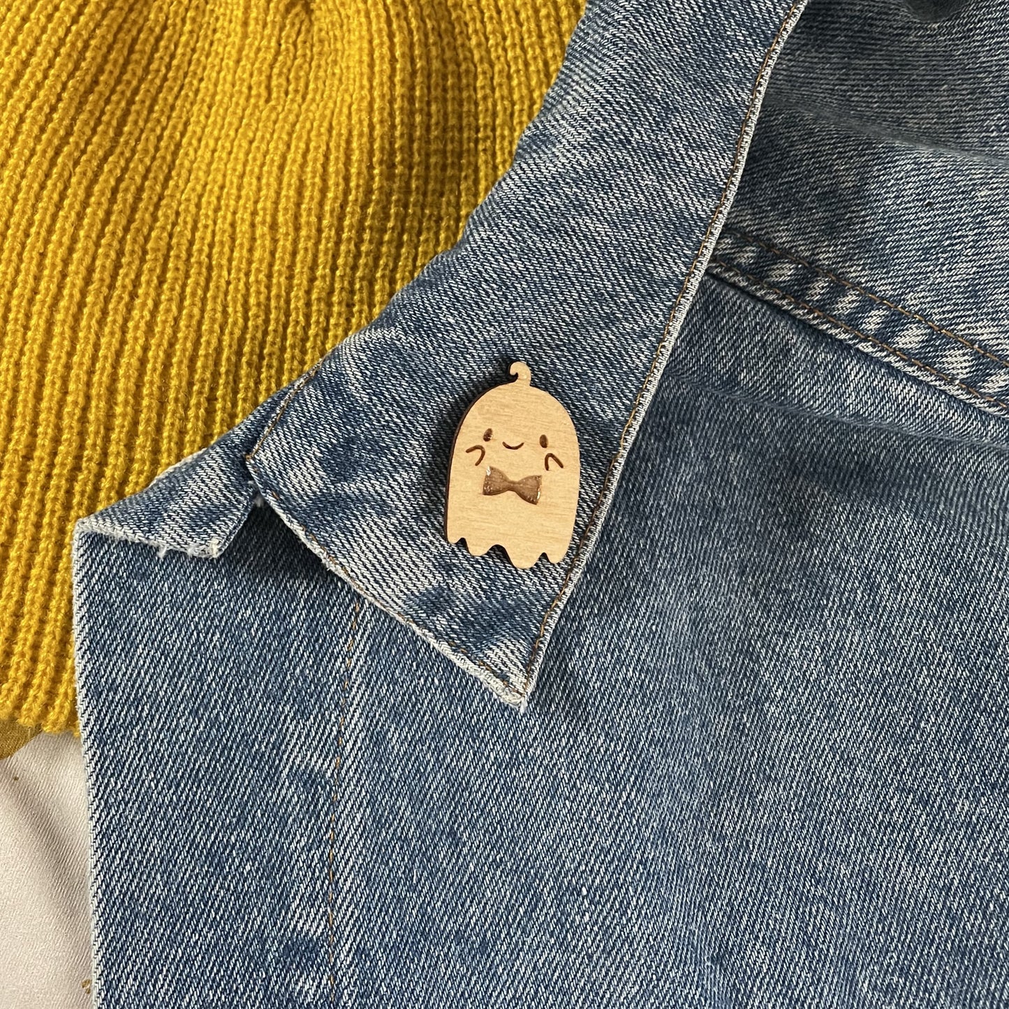 Ghil the ghost wooden pin