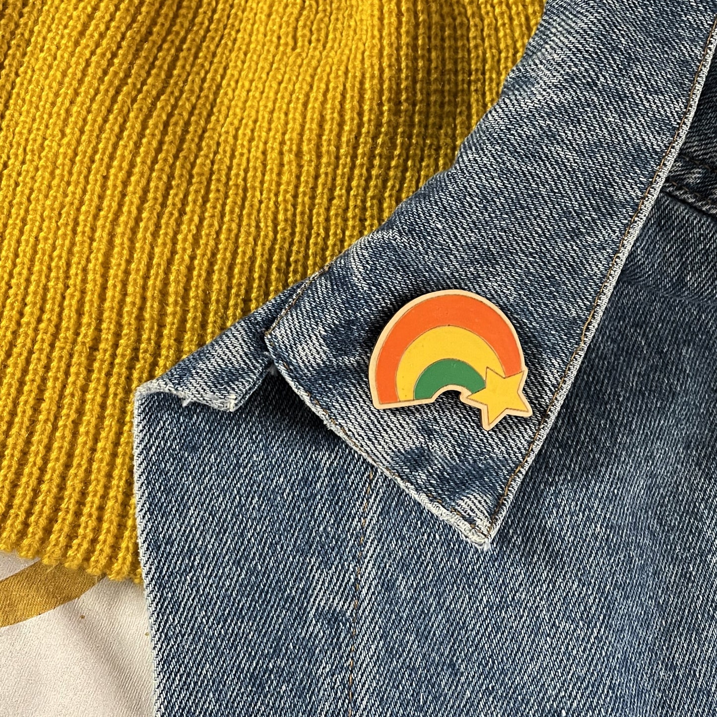 Wooden Pin-Rainbow Brite Buckle