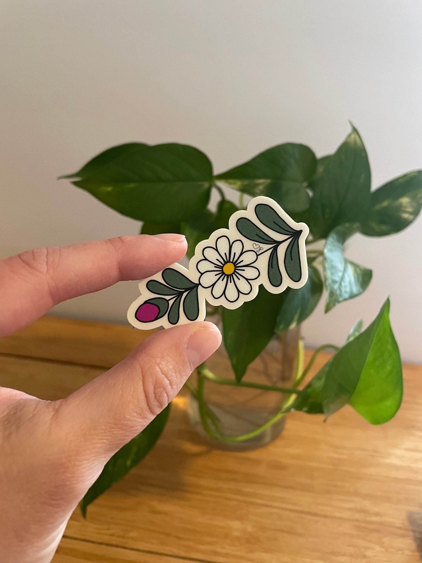 Vinyl Sticker-Scandinavian Flower