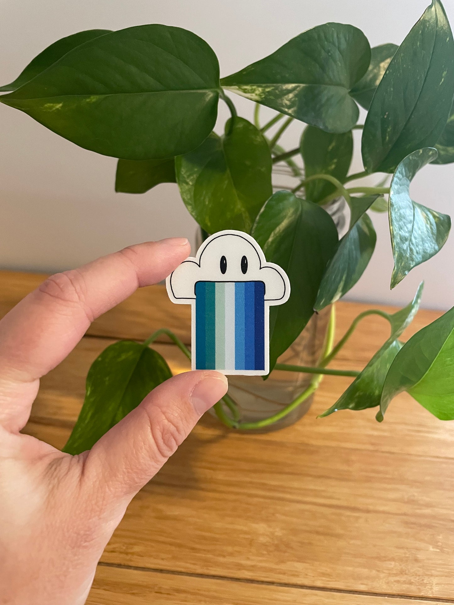 Vinyl Sticker-Cloud & Rainbow