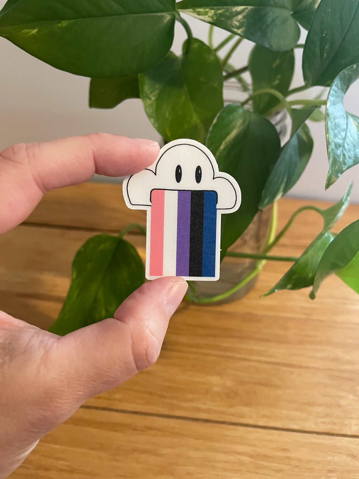 Vinyl Sticker-Cloud & Rainbow