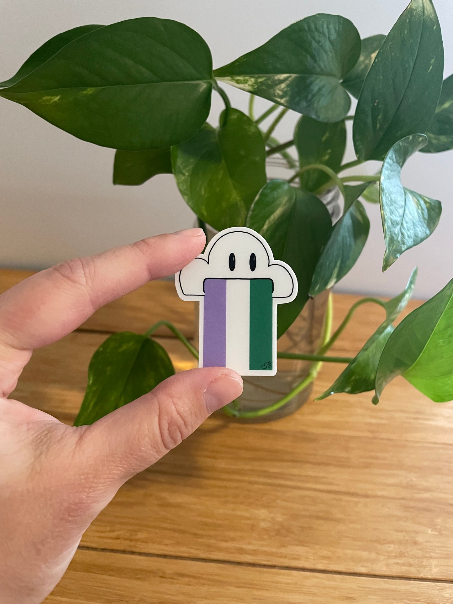 Vinyl Sticker-Cloud & Rainbow