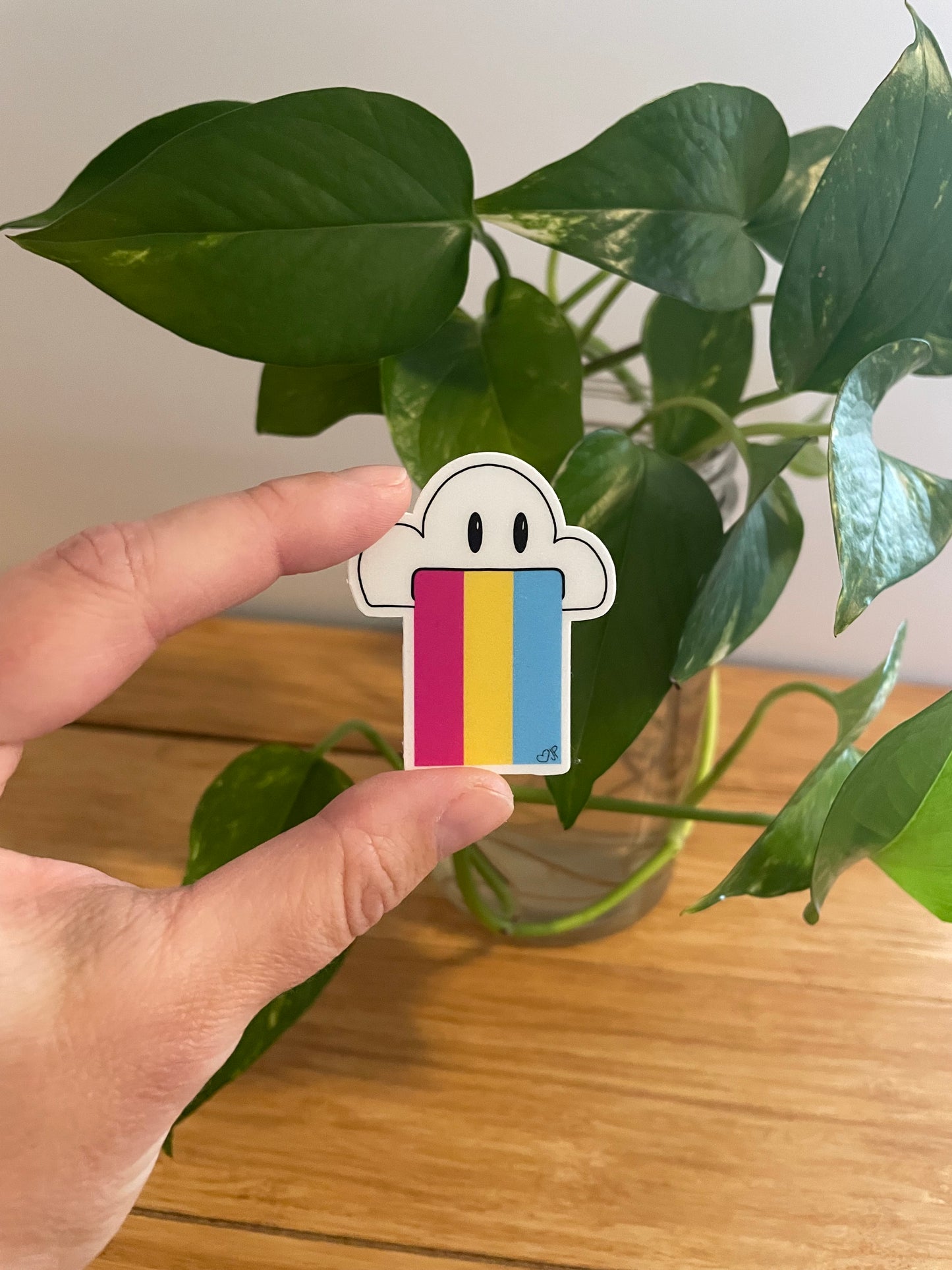 Vinyl Sticker-Cloud & Rainbow