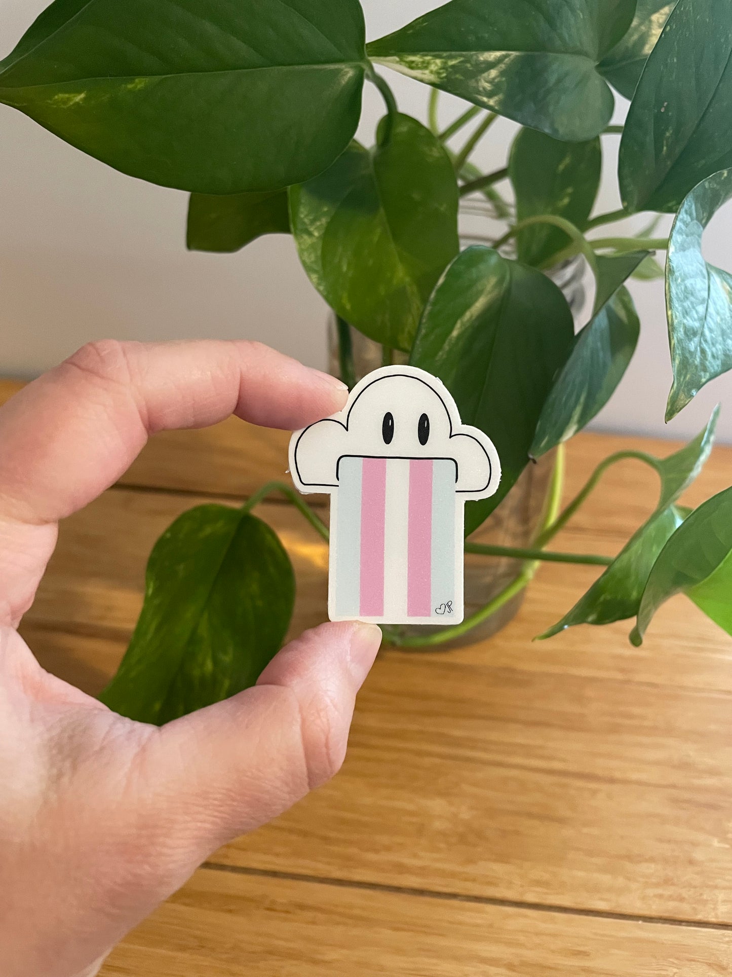 Vinyl Sticker-Cloud & Rainbow