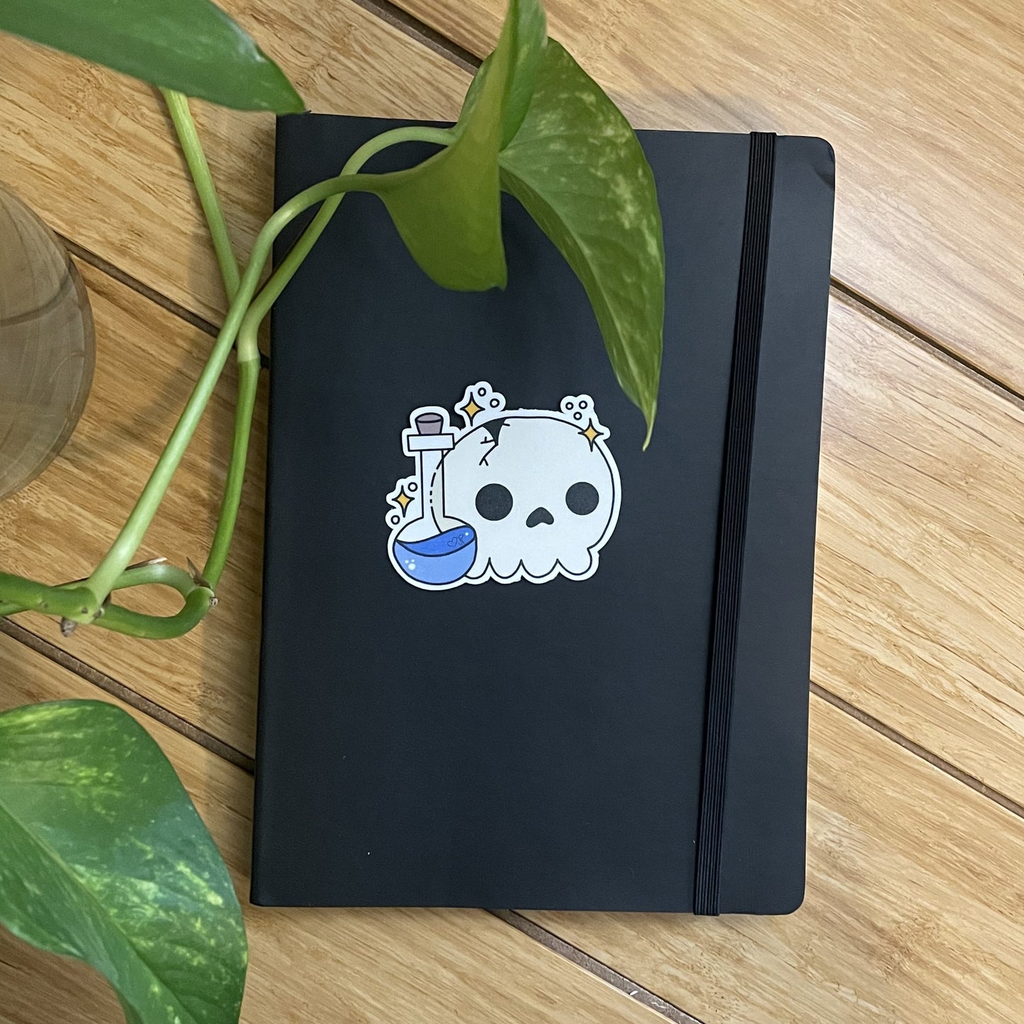 Vinyl Sticker-Skull & Bottle