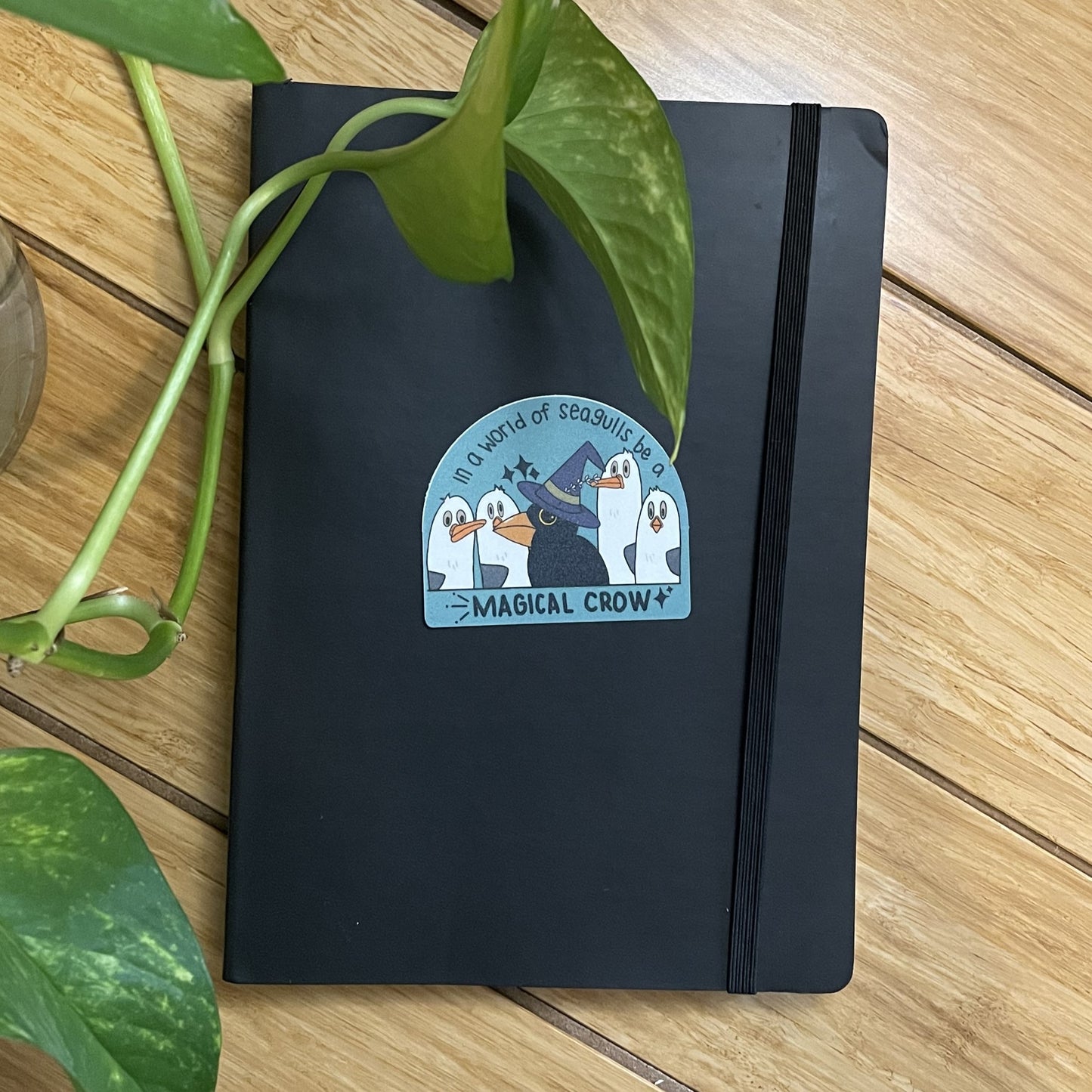 Vinyl Sticker Magical Crow