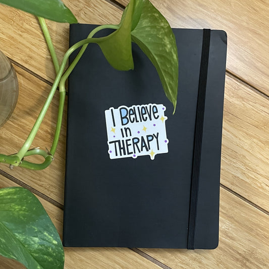 Vinyl Sticker I belive in therapy