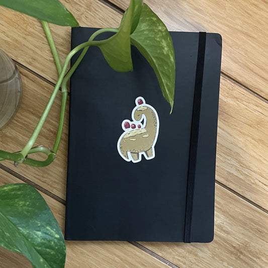 Vinyl Sticker Dino and Mushrooms