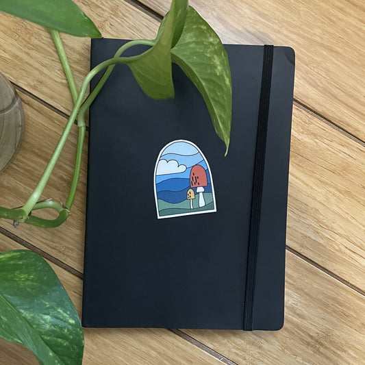 Vinyl Sticker Mushie Hill