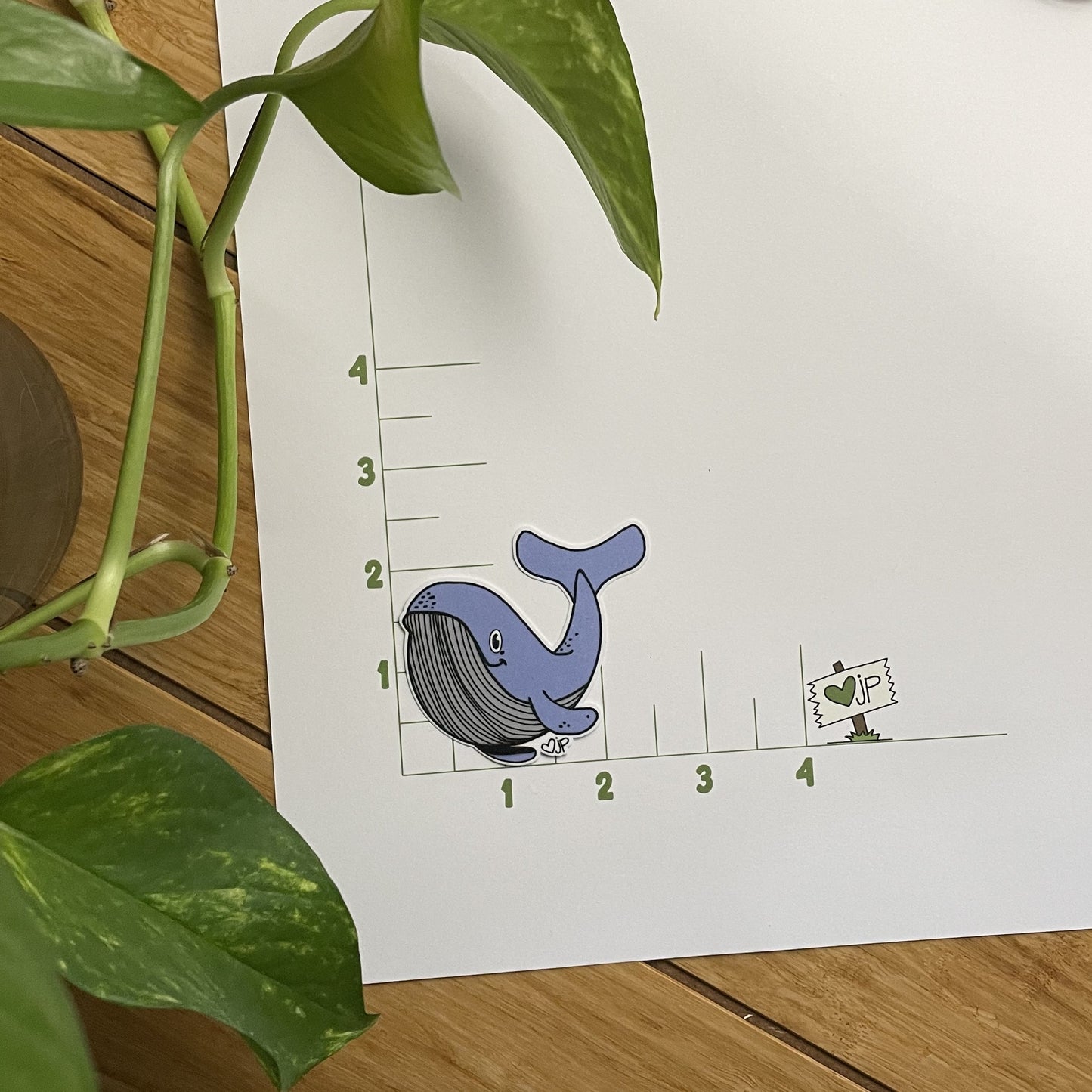 Vinyl Sticker Whale Of A Time