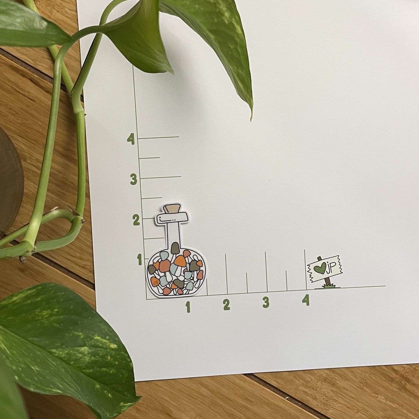 Vinyl Sticker-Mushie In A Bottle
