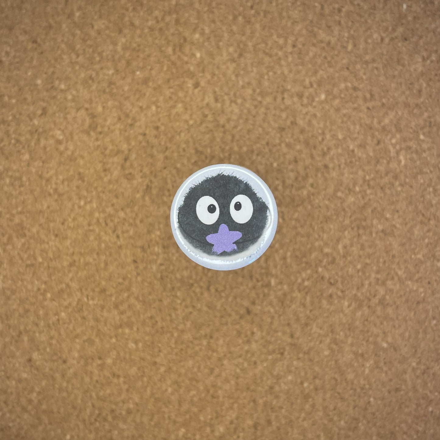 1" Pin Badge Purple Soot Sprite