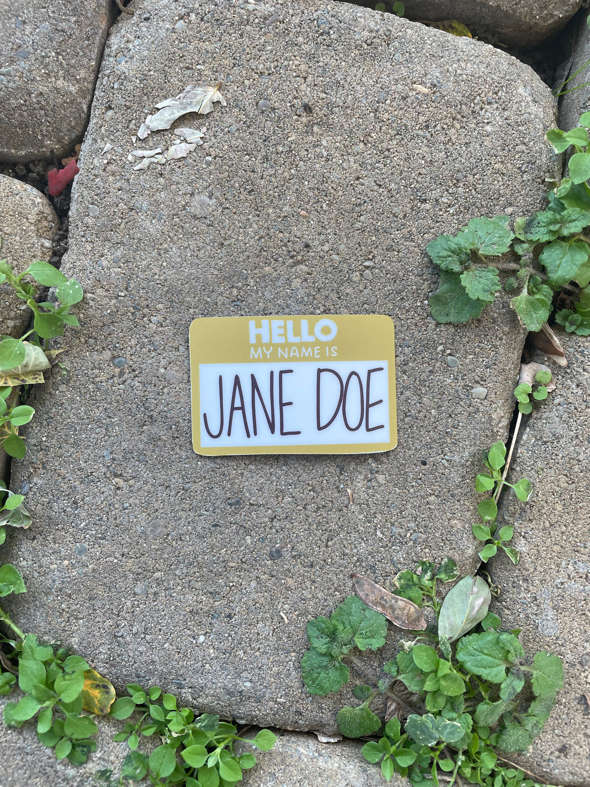 Vinyl Sticker I am Jane Doe