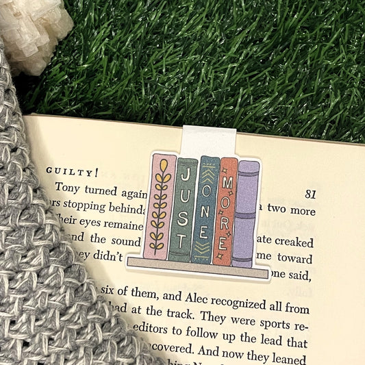 Magnetic Bookmark-Just One More