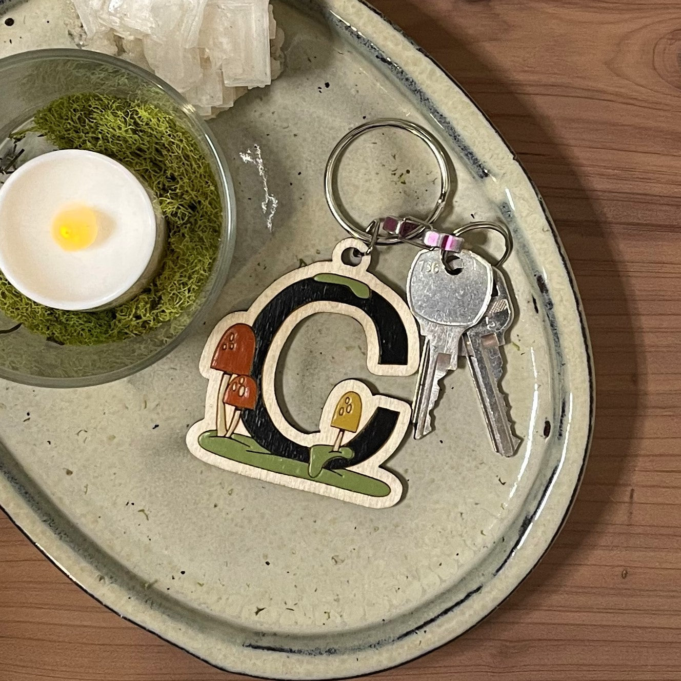 Monogram Keychain
