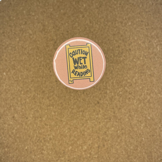1.25 inch Pin Badge Caution Sign