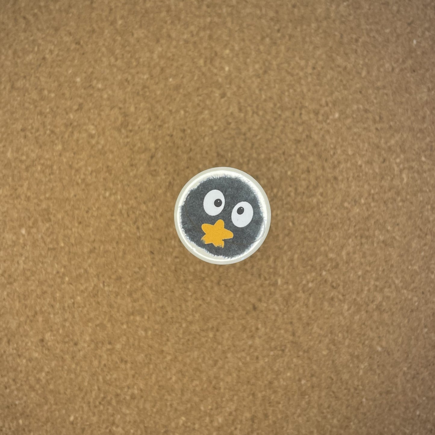 1" Pin Badge Yellow Soot Sprite
