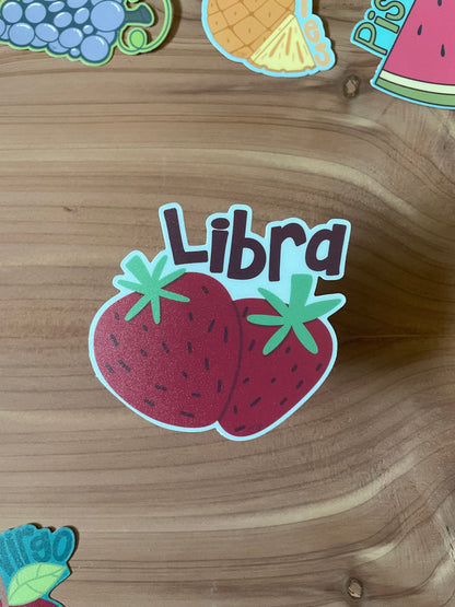 Vinyl Sticker Zodiac  Fruit