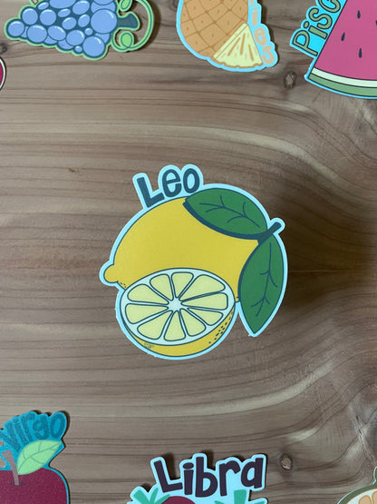 Vinyl Sticker Zodiac  Fruit
