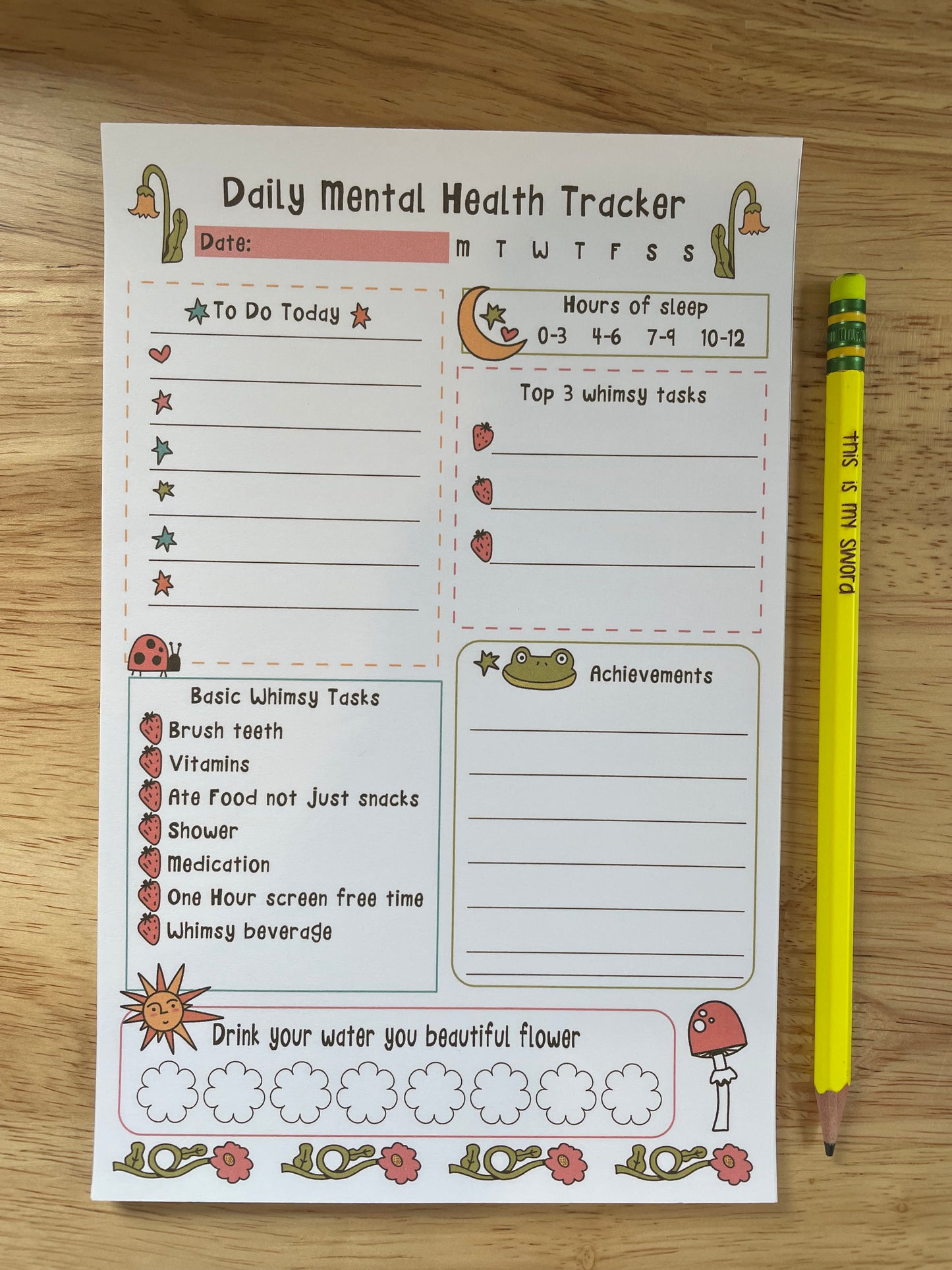 Requires Whimsy Daily Mental Health Pad