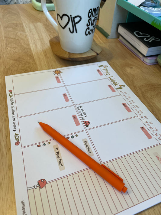 Requires Whimsy Weekly Undated Planner Pad