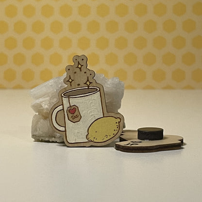 Wooden Magnet - Tea Heals