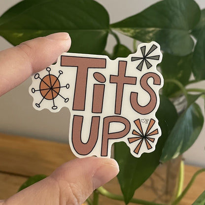 Vinyl Sticker-Tits Up