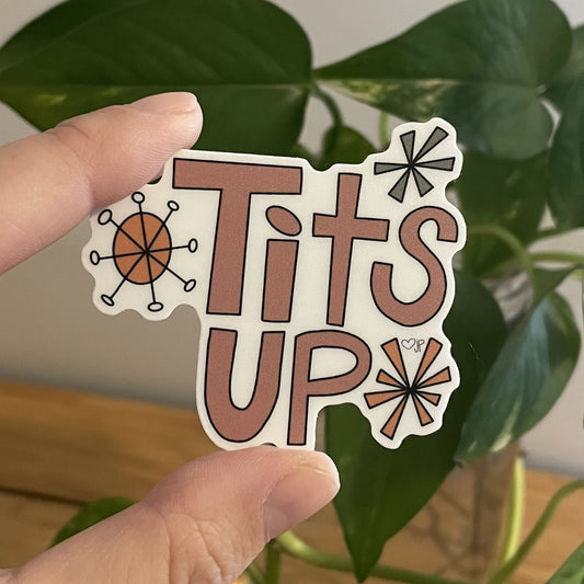 Vinyl Sticker-Tits Up