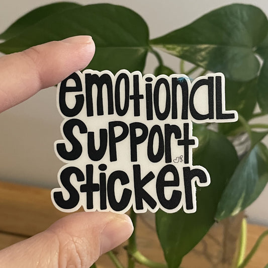 Vinyl Sticker Emotional Support Sticker