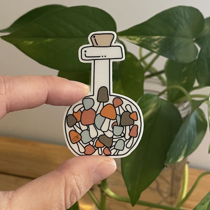 Vinyl Sticker-Mushie In A Bottle