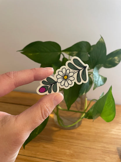 Vinyl Sticker-Scandinavian Flower