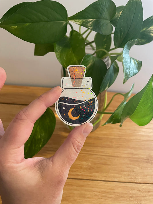 Vinyl Sticker Spell Jar