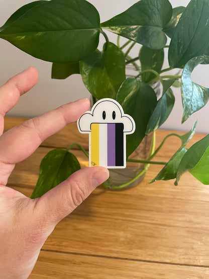 Vinyl Sticker-Cloud & Rainbow