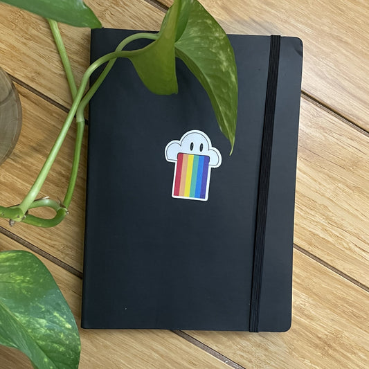 Vinyl Sticker-Cloud & Rainbow