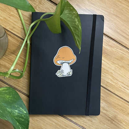 Vinyl Sticker Yellow Mushroom