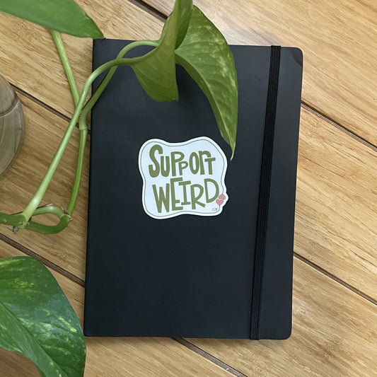 Vinyl Sticker-Support Weird