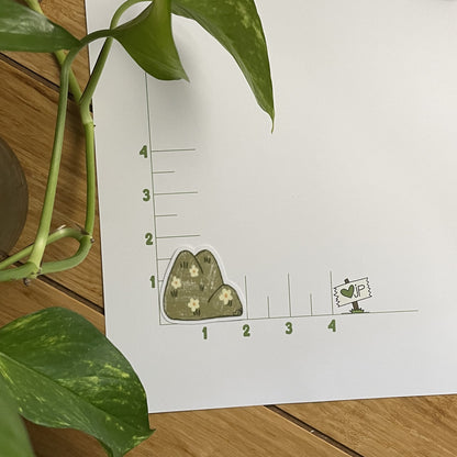 Vinyl Sticker Crayon Hills