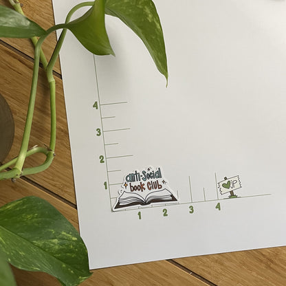 Vinyl Sticker-Anti-Social Book Club