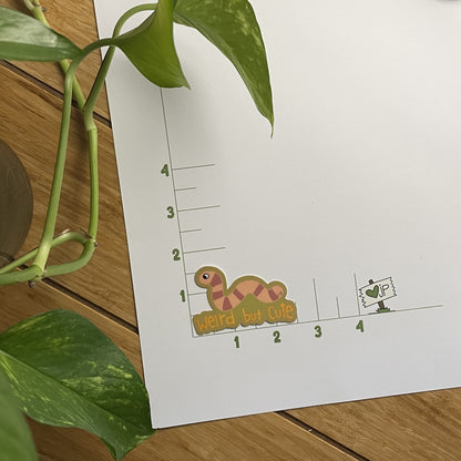 Vinyl Sticker-Weird but Cute