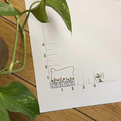 Vinyl Sticker-Oregon Wildflowers