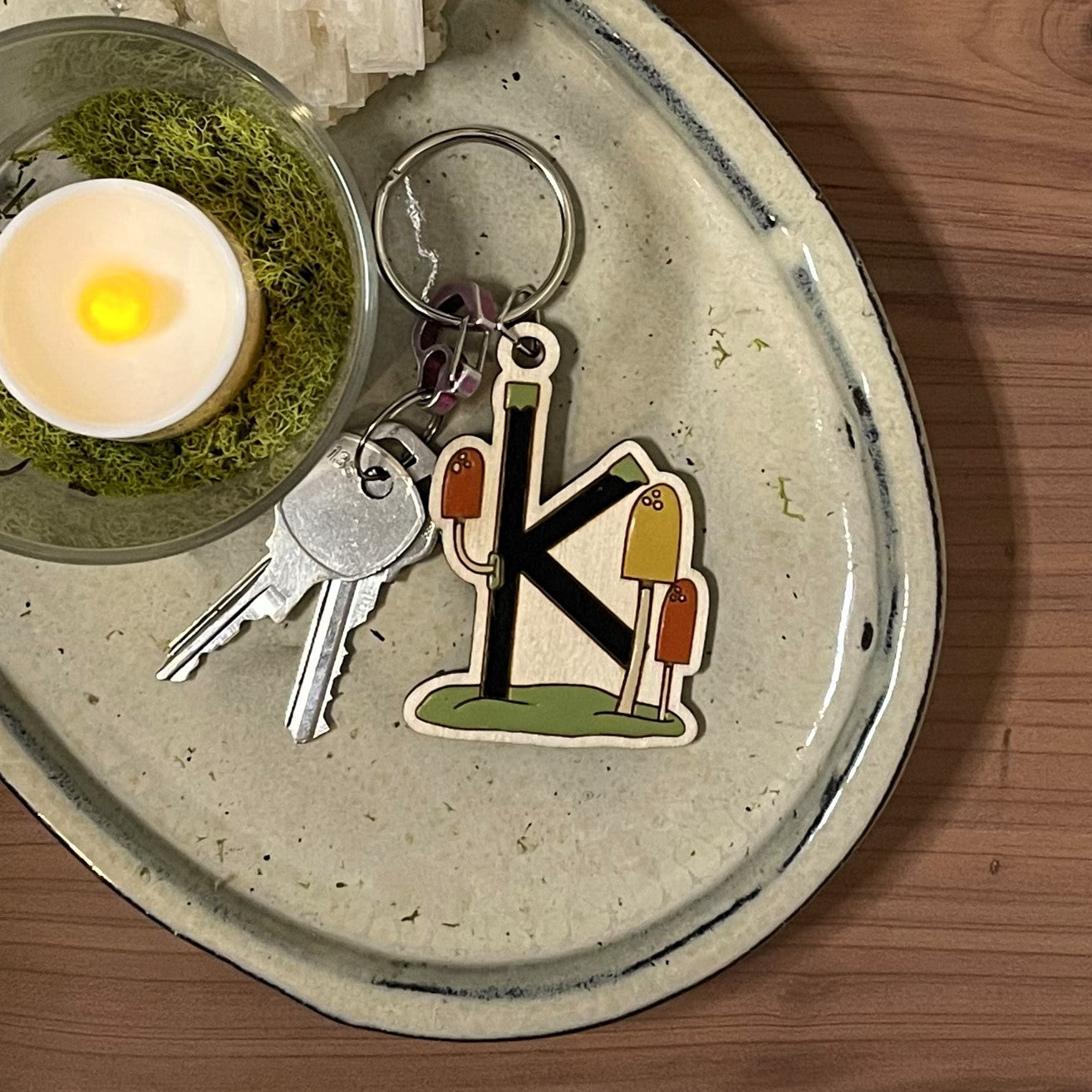 Monogram Keychain
