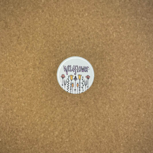 1" Pin Badge Wildflower
