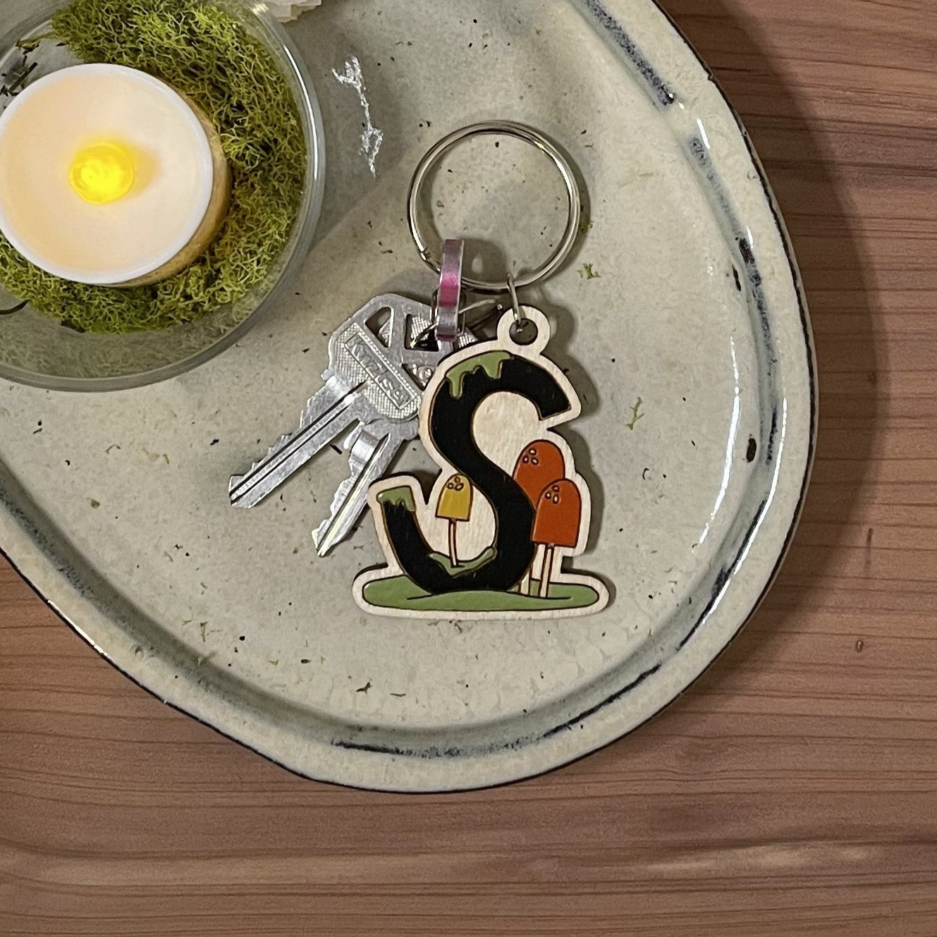 Monogram Keychain