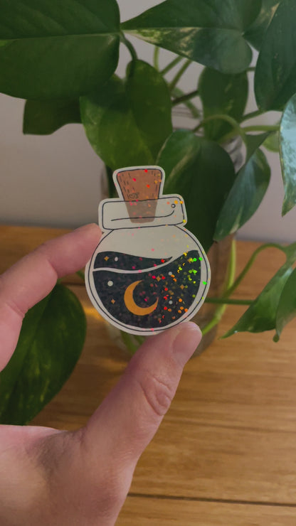 Vinyl Sticker Spell Jar