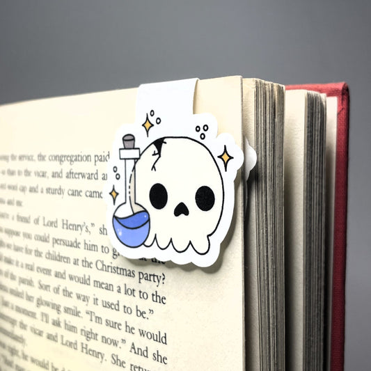 Magnetic Bookmark - Skull & Bottle